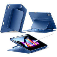 Esr For Ipad Air 11 Inch M3/M2 Case (2025/2024), Ipad Air 5Th/4Th Gen (2022/2020), Vertical Stand Cover, Multi Stand Angles, Ultra-Stable Case With Pencil Holder, Flip Magnetic Series, Blue