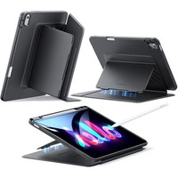 Esr For Ipad Air 13 Inch Case (2025/2024), Vertical Stand Cover, Multi Stand Angles, Ultra-Stable Case For Ipad Air 13 With Pencil Holder, Flip Magnetic Series, Black