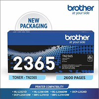 Brother Toner Tn-2365 Has 2600 Pages Yield Compatible With Hl-L2321D Hl-L2361Dn Hl-L2366Dw Dcp-L2520D Dcp-L2541Dw Mfc-L2701D And Mfc-L2701Dw