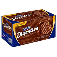 Mcvities (Uk) Imported Milk Choco Digestive Biscuit With Goodness Of Whole Meal | Healthy & Crispy Cookie, No Artifical Colour And No Hydrogenated Vegetable Oil, - 200 Gm