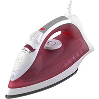 Morphy Richards Glide 1250W Steam Iron With Steam Burst, Vertical And Horizontal Ironing, Non-Stick Coated Soleplate, White And Red