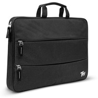 Tru Spirits Laptop Bag/Pouch/Case/Sleeve With Handle & Two Front Accessory Pockets  Compatible With Apple, Dell, Lenovo, Asus, Hp, Samsung, Mi, Macbook & Notebooks (Black, 14.1)