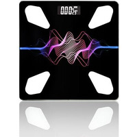 Veeby Digital Electronic Lcd Personal Health Body Fitness Weighing Scale, Weight Machine For Human Body | Accurate Scalling 0.05Lb, Step-On Technology, 6Mm Tempered Glass, 180 Kg Capacity (3D Z-Black)