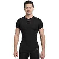 Shrey Intense Compression S/S Top Black M Mens Nylon Short Sleeve Compression Top For Sports