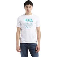 Levi's Cotton Men's Crew Neck Regular Fit Graphic T-Shirts White, Medium