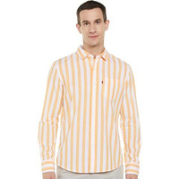 Levi's Cotton Men's Slim Fit Shirt (32907-0483_Orange, Large