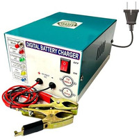 Elisburry 5 Amp Heavy Duty Volt Amp Battery Charger For Car & Bike - Auto Cut, Compatible With 4Ah To 220Ah Batteries, Perfect As A Reliable Car And Bike Battery Charger 12V