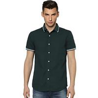 Jack & Jones Men's Slim Fit Shirt (2882236-Ponderosa Pine_Ponderosa Pine Green_M)