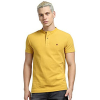 Jack & Jones Mens Yellow Slim Fit T-Shirt