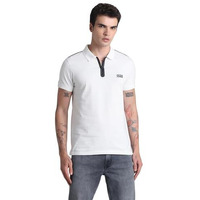 Jack & Jones Mens White Slim Fit Polo