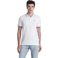 Jack & Jones Mens White Slim Fit Polo