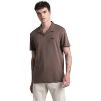 Jack & Jones Mens Brown Slim Fit Polo