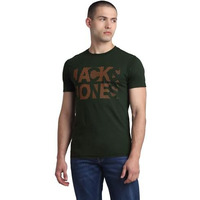 Jack & Jones Mens Green Slim Fit T-Shirt