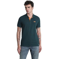 Jack & Jones Mens Green Slim Fit Polo