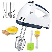 T Topline 180 W Electric Hand Mixer,Hand Blender, Egg Beater, Cake Maker, Cream Mix, Food Blender, Whipping Cream Beater For Cake With 7 -Speed With Spatula And Oil Brush