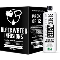 Blackwater Alkaline Water, 8+ Ph Level, With Magnesium And Trace Minerals. Alkaline 700Ml (Pack Of 12)