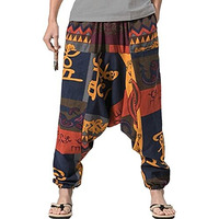 Whitewhale Unisex Loose Fit Cotton Harem Pants (Whitewhale-India-2103-1_Blue_2Xl)