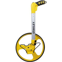 Stanley 1-77-174 12" 1000 M Measuring Wheel For Professional & Industrial Measuring Operations With Hassle-Free Readings, Yellow & Black