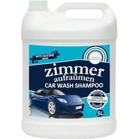 Zimmer Aufraumen Car Wash Shampoo- 5L. Heavy Duty With Silicone Oils & Micro Wax Coating Technology. 2X Ultra Thick & Concentrated. Conditions Car Color- Saves Fading.