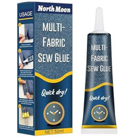Blase Fabric Adhesive Glue Strong Bond Clear Drying Waterproof Sew Glue Permanent Washable For Repair, Make Patches On Clothes, All Fabrics 50Ml- Pack Of 1