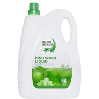 Moon & Mount Dishwash Liquid Gel Green Apple Can Jar, Leaves No Residue, Grease Cleaner For All Utensils, Dishwashing Liquid 5 Liter