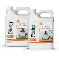 Diolty Kitchen Cleaner 10 Liter | Surface Cleaner Liquid For Kitchen & Bathroom | Glass Stove Top Cleaner | Grease Removal | Kitchen Oil Stain Remover | Skin Friendly And Non Toxic (Orange)