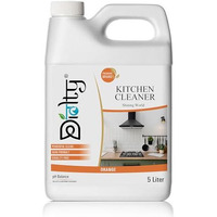 Diolty Kitchen Cleaner | Surface Cleaner Liquid 5 Liter For Kitchen & Bathroom | Glass Stove Top Cleaner | Grease Removal | Kitchen Oil Stain Remover | Skin Friendly And Non Toxic (Orange)