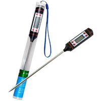 Kitchen Thermometer Digital Multi-Functional With Instant Read Cooking Thermometer - With Auto Turn Off Function Best Digital Thermometer For All Food, Liquid Grill, Bbq,Candy (Black/White)