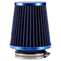 Generic Automotive Air Filter Round Tapered Universal Cold Air Intake - Blue