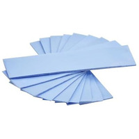 Adwits 9 Pack Assorted Thickness 0.5 1.0 1.5 Mm Thermal Conductive Silicone Pads With 6.0 W/Mk Thermal Conductivity, Soft Safe Simple To Apply For Ssd Cpu Gpu Led Ic Chipset Cooling -Blue