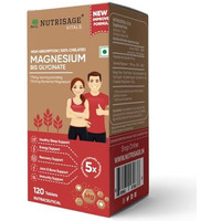Nutrisage Magnesium Bisglycinate | Better Absorption Than Glycinate | Support Muscle Recovery & Better Sleep For Men & Women- 120 Tablets