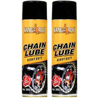 Kangaroo Chain Lube Grease Spray For Bike - 500Ml + 500Ml.