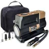 Ibell Plastic Heavy Duty Tyre Inflator Ca12-97, 12V Dc, 150 Psi (Digital), Air Volume 35L/Min (Black / Gold)