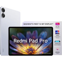 Redmi Pad Pro| Snapdragon 7S Gen 2| 30.7Cm(12.1") Tablet| 33+ Days Standby|10000Mah| Hyperos| 120Hz|6Gb, 128Gb| Quad Speakers|Wi-Fi 6| Mist Blue