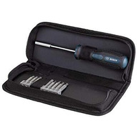 Bosch 2607017540 Canvas Screwdriver Bit Set (Blue, 11-Pieces)