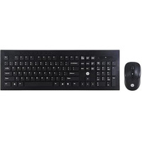 Hp Usb Wireless Spill Resistance Keyboard And Mouse Set With 10M Working Range 2.4G Wireless Technology / 3 Years Warranty (4Sc12Pa), Black