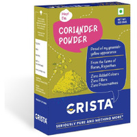 Crista 100 Gms Coriander Powder | Dhaniya Powder | With Zero Added Colours, Fillers, Additives & Preservatives | Natural & Aromatic | Farm Fresh