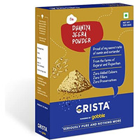 Crista Dhaniya Jeera Powder | Coriander & Cumin Mixed Spice Blend | Zero Added Colours, Fillers, Additives & Preservatives | Farm Fresh | Aromatic | Green Colour | 500 Gms