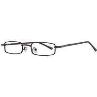 Visions India Unisex Rectangle Full Frame Power Reading Glasses (+2.00, Brown, Siz-Pc)