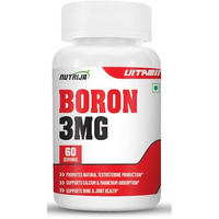 Nutrija Boron 3Mg Supplement As Boron Citrate/Aspartate/Glycine Complex In Each Serving - 60 Capsules
