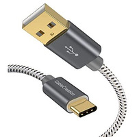 Cablecreation Usb A To Usb C Cable 10Ft, Braided Usb To Type C Cable Fast Charging Cable 3A 60W 480Mbps Data Compatible With Macbook Air,Ipad,Chromebook,Pixel 3Xl 2Xl,Galaxy S22 S21,Etc 3M Space Gray