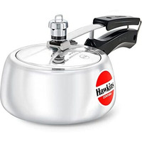 Hawkins 1.5 Litre Contura Pressure Cooker, Handi Inner Lid Baby Cooker, Silver (Hc15)