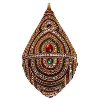 Kriwin Decorated Coconut Shagun Nariyal Packing Plastic Multi L- 18 Cms W- 11 Cms