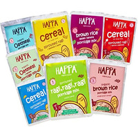 Happa Organic All In One Porridge Trial Mix | Calcium Booster, Vitamin Powerhouse | 100% Natural Organic Khichdi | No Added Salt, Sugar Or Milk | No Preservatives Happa Promise | Pack Of 8 (50Gm X 8)