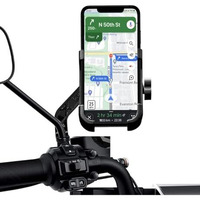 Cellmaster Full Metal Body Bike & Scooty360 Degree Rotating Mobile Holder Stand For Bicycle, Motorcycle, Scooty Fits All Smartphones Multicolor