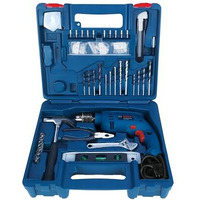 Bosch Professional Gsb 500 Re Corded-Electric Drill Tool Set | 500 W Motor | 100-Piece Tools Box Kit | Speed Range Upto 2600 Rpm | Impact Rate Upto 41600 Bpm | Chuck Capacity Of 10 Mm | 1 Yr Warranty