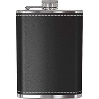 Falmagu 8Oz Hip Flask For Men Liquor Flask Stainless Steel Leak Proof Flask For Women Pocket Alcohol Drinking Flask Set (Hip Flash Black 8 Oz)
