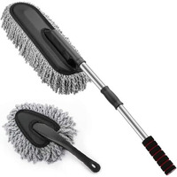 Super Soft Microfiber Car Duster Exterior With Extendable Handle, Car Brush Duster For Car Cleaning Dusting