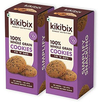 Kikibix Figs Jaggery Cookies | Best Lactation Cookies | Pcos & Pcod Friendly | Tasty & Healthy Snacks For Adults | Anjeer & Jaggery Biscuits | Nutritious Multigrain Cookies | 260 Gms