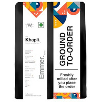 Twf Stoneground Khapli Wheat Flour | 2Kg | Always Freshly Milled After Order | Clinically Certified Low Gi Of 39 | Diabetic-Friendly | High Fiber & Protein | Emmer Atta | No Blending - 100% Khapli Atta